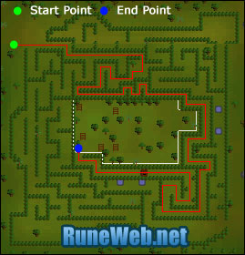 Map of the Tree Gnome maze